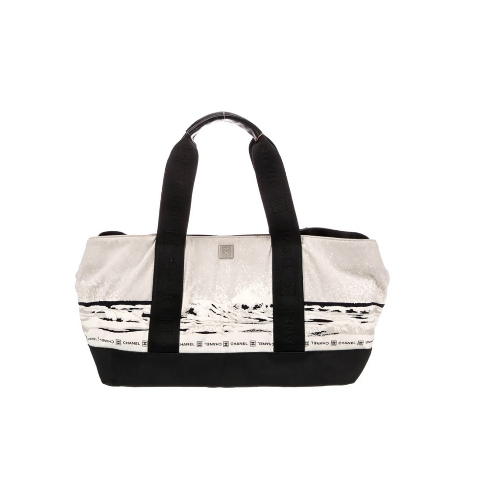 CHANEL Black and White Tote Bag